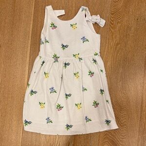 Janie and Jack White Floral Kids Dress